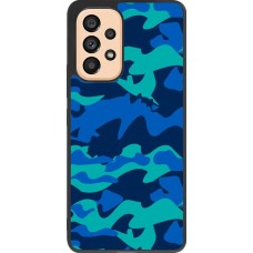 Coque Samsung Galaxy A53 5G - Silicone rigide noir Camo Blue