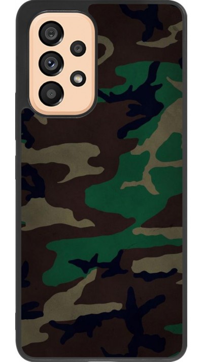 Coque Samsung Galaxy A53 5G - Silicone rigide noir Camouflage 3