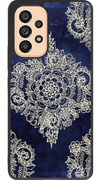 Hülle Samsung Galaxy A53 5G - Silikon schwarz Cream Flower Moroccan