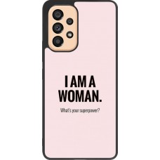 Hülle Samsung Galaxy A53 5G - Silikon schwarz I am a woman