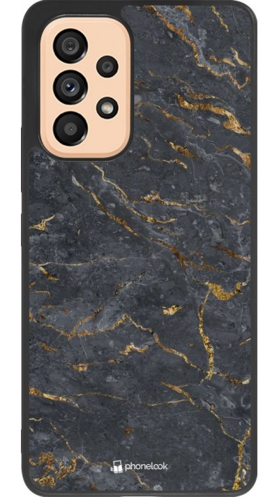 Hülle Samsung Galaxy A53 5G - Silikon schwarz Grey Gold Marble