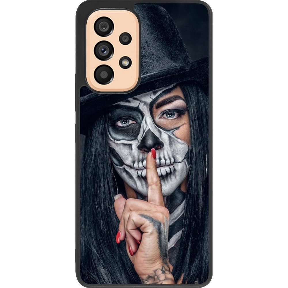 Hülle Samsung Galaxy A53 5G - Silikon schwarz Halloween 18 19