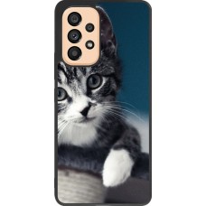 Coque Samsung Galaxy A53 5G - Silicone rigide noir Meow 23