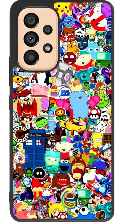 Hülle Samsung Galaxy A53 5G - Silikon schwarz Mixed cartoons