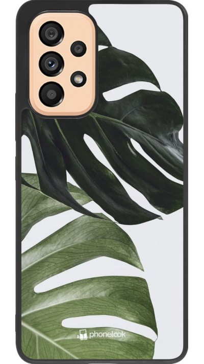 Hülle Samsung Galaxy A53 5G - Silikon schwarz Monstera Plant