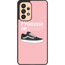 Coque Samsung Galaxy A53 5G - Silicone rigide noir princesse en basket