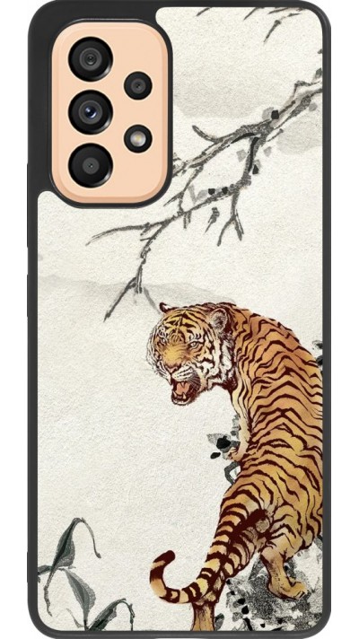 Coque Samsung Galaxy A53 5G - Silicone rigide noir Roaring Tiger