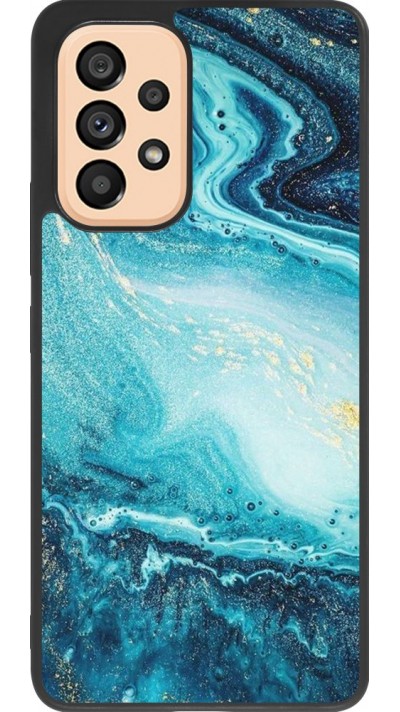 Coque Samsung Galaxy A53 5G - Silicone rigide noir Sea Foam Blue