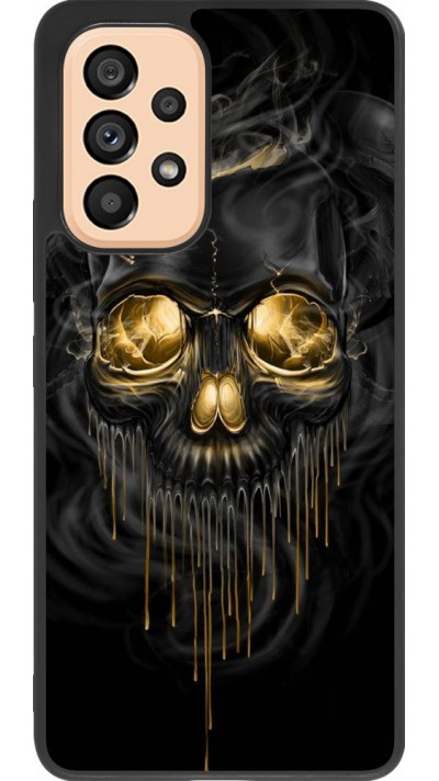 Coque Samsung Galaxy A53 5G - Silicone rigide noir Skull 02