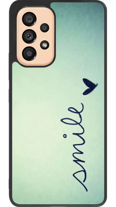 Coque Samsung Galaxy A53 5G - Silicone rigide noir Smile