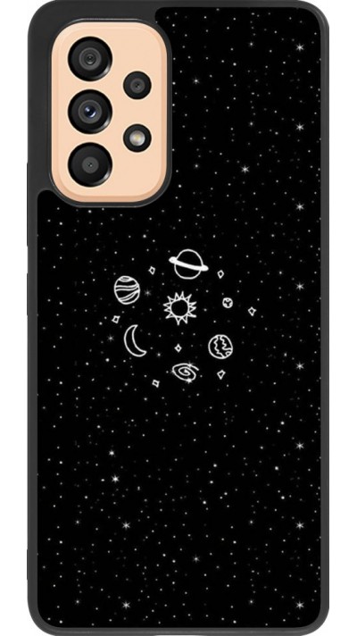 Hülle Samsung Galaxy A53 5G - Silikon schwarz Space Doodle