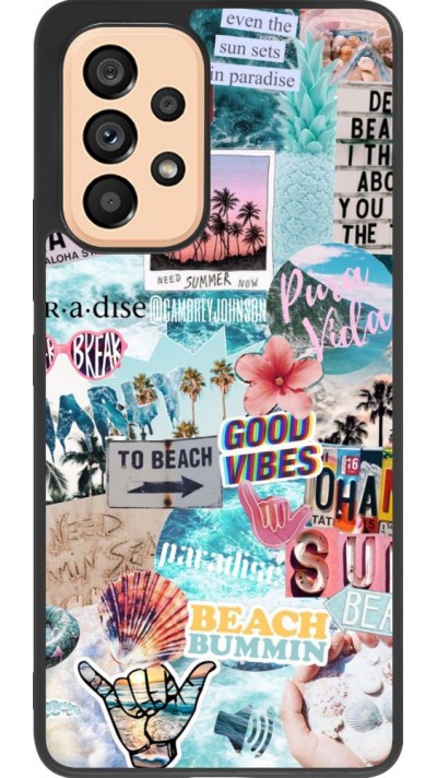 Coque Samsung Galaxy A53 5G - Silicone rigide noir Summer 20 collage