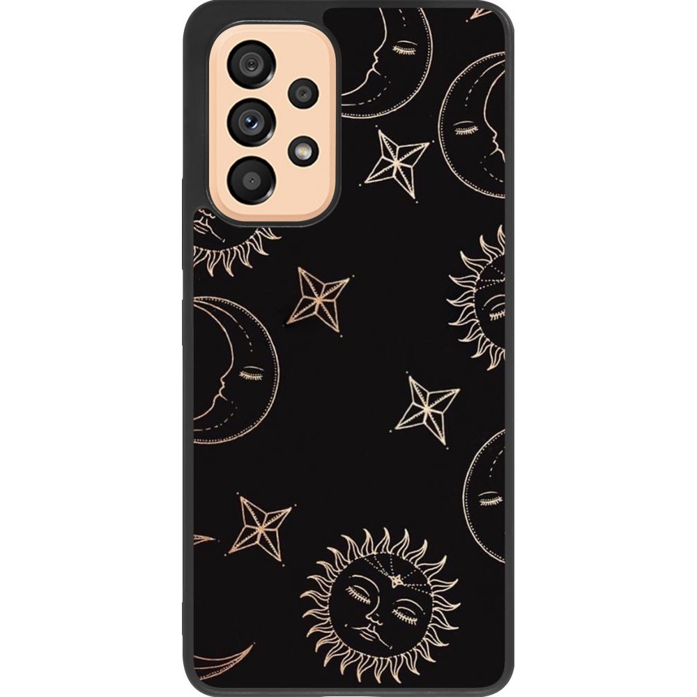 Hülle Samsung Galaxy A53 5G - Silikon schwarz Suns and Moons