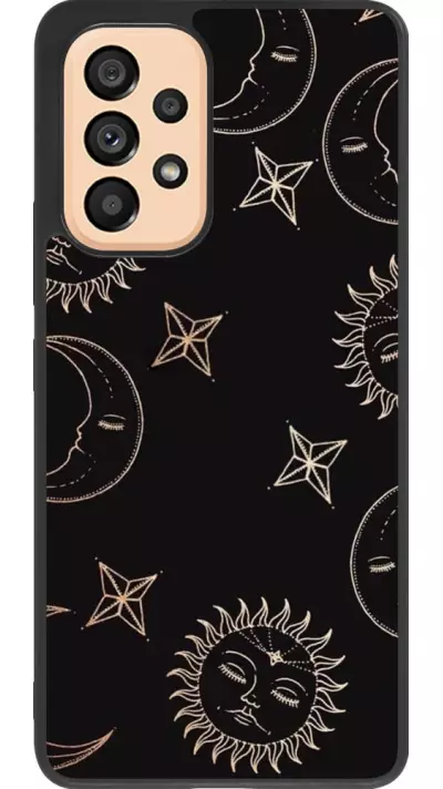 Coque Samsung Galaxy A53 5G - Silicone rigide noir Suns and Moons