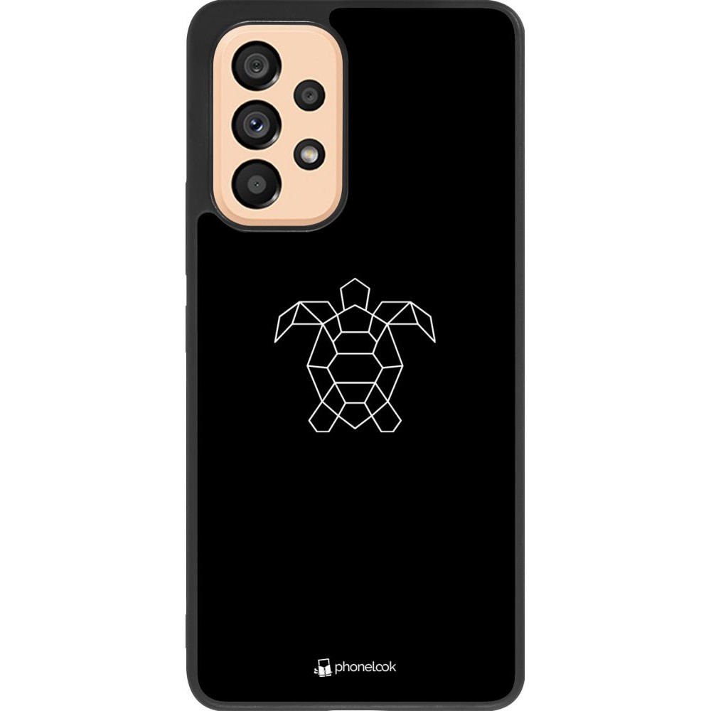 Hülle Samsung Galaxy A53 5G - Silikon schwarz Turtles lines on black