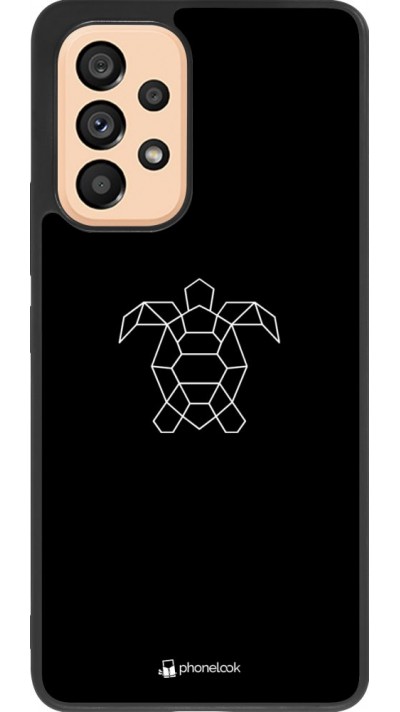 Hülle Samsung Galaxy A53 5G - Silikon schwarz Turtles lines on black