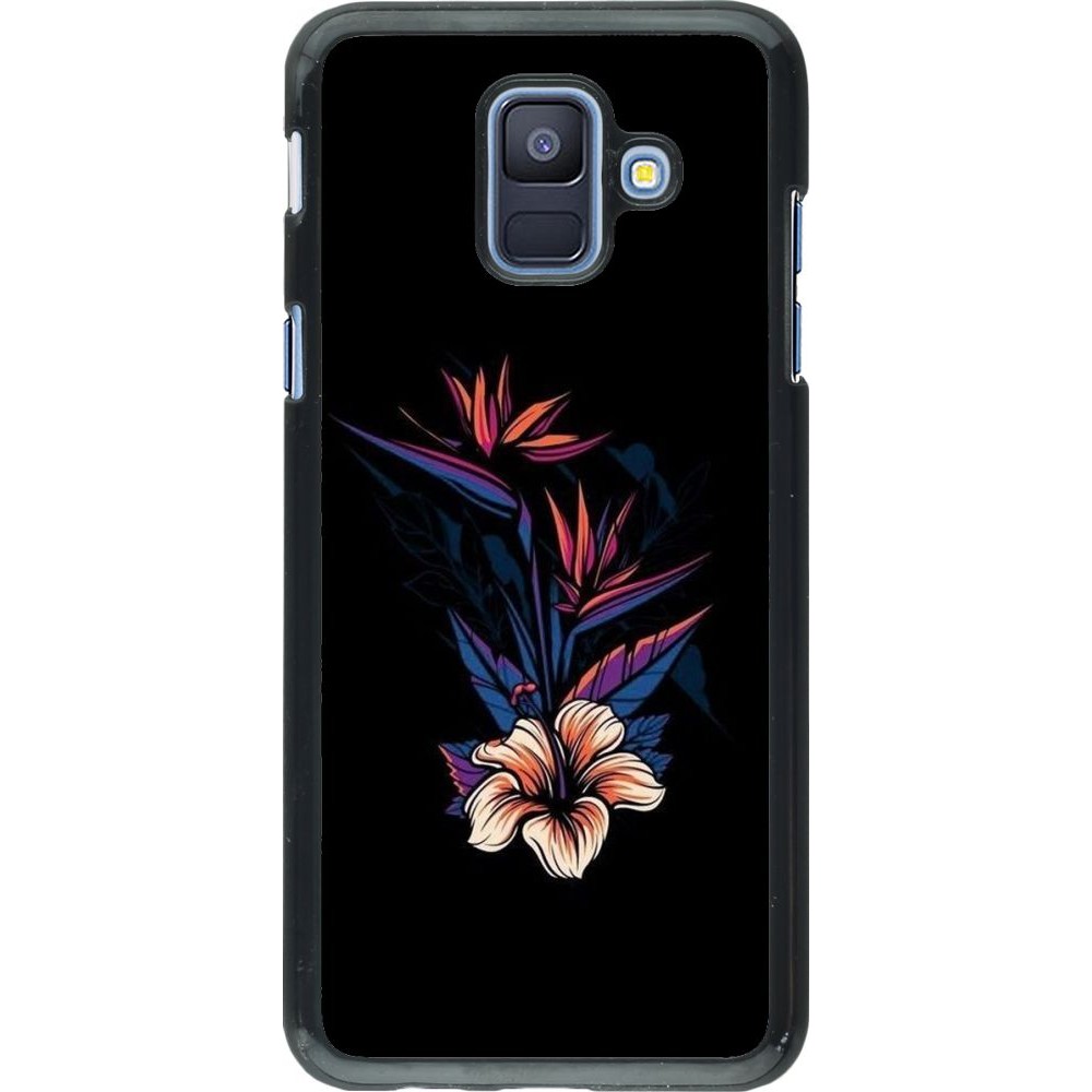 Hülle Samsung Galaxy A6 - Dark Flowers