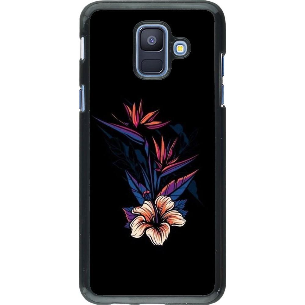 Coque Samsung Galaxy A6 - Dark Flowers