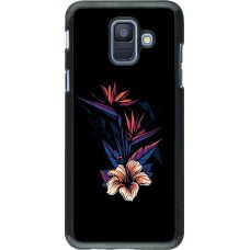 Hülle Samsung Galaxy A6 - Dark Flowers