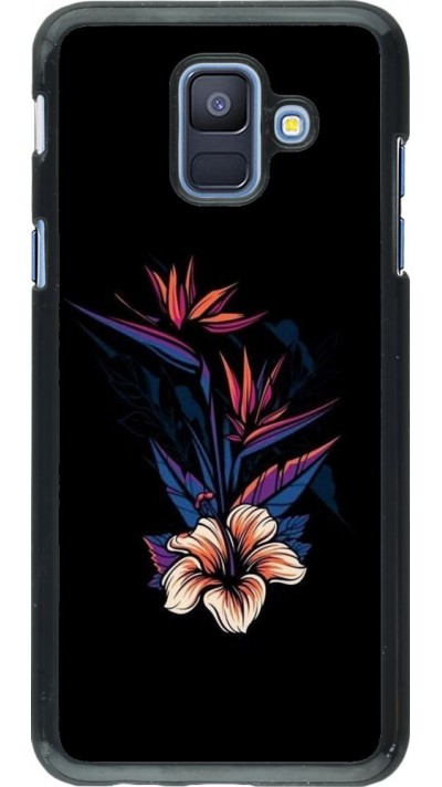 Coque Samsung Galaxy A6 - Dark Flowers