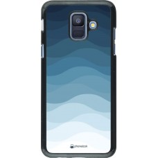Hülle Samsung Galaxy A6 - Flat Blue Waves