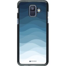 Coque Samsung Galaxy A6 - Flat Blue Waves