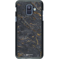 Coque Samsung Galaxy A6 - Grey Gold Marble