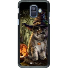 Coque Samsung Galaxy A6 - Halloween 21 Witch cat