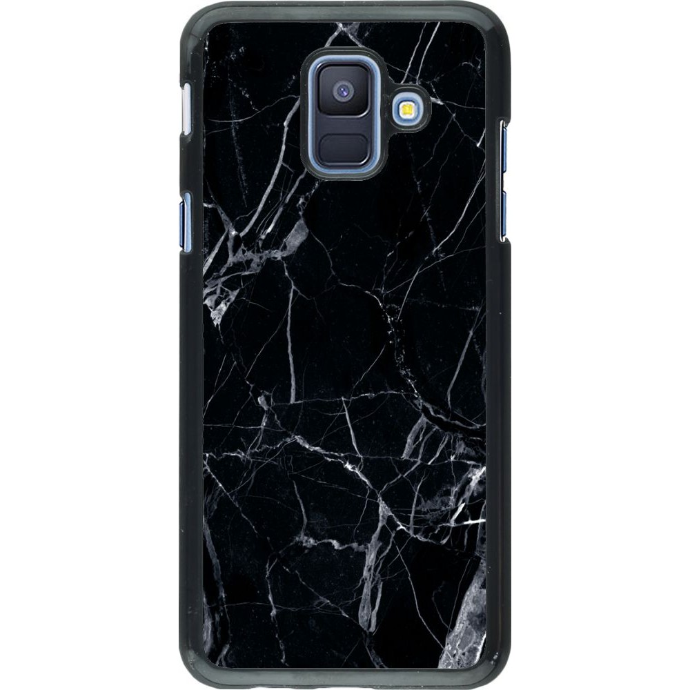 Coque Samsung Galaxy A6 - Marble Black 01