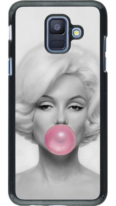 Coque Samsung Galaxy A6 - Marilyn Bubble