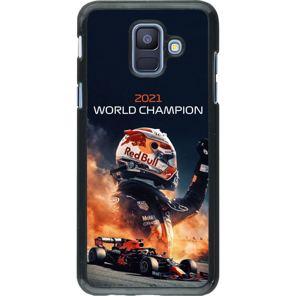 Coque Samsung Galaxy A6 - Max Verstappen 2021 World Champion