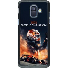 Coque Samsung Galaxy A6 - Max Verstappen 2021 World Champion