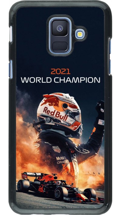 Coque Samsung Galaxy A6 - Max Verstappen 2021 World Champion
