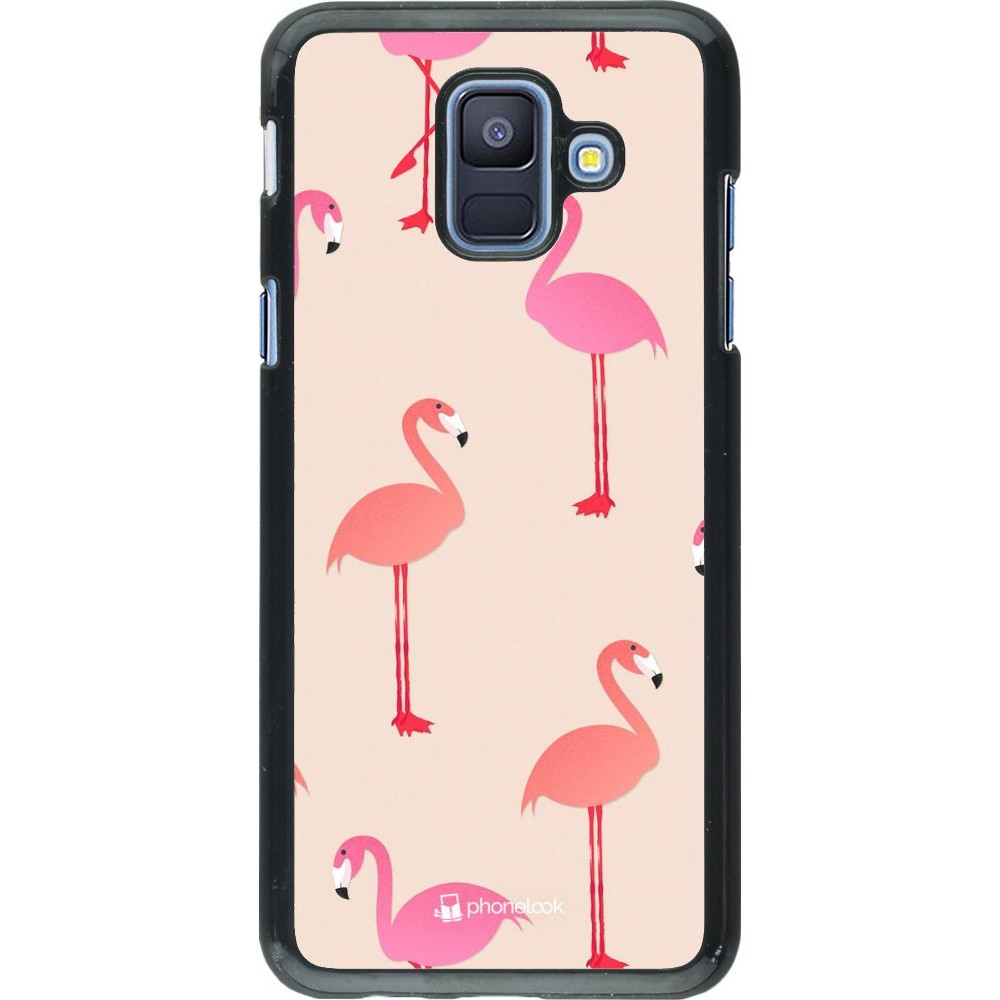 Coque Samsung Galaxy A6 - Pink Flamingos Pattern