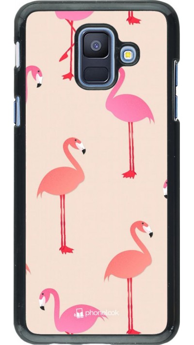 Coque Samsung Galaxy A6 - Pink Flamingos Pattern