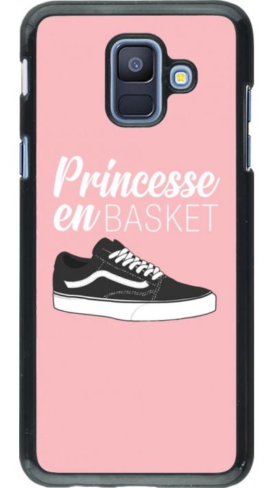 Coque Samsung Galaxy A6 - princesse en basket