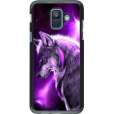 Coque Samsung Galaxy A6 - Purple Sky Wolf