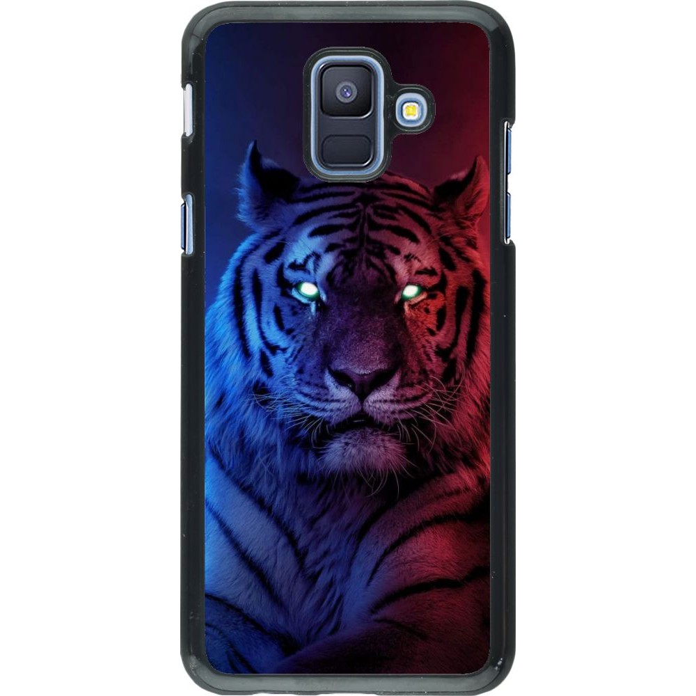 Hülle Samsung Galaxy A6 - Tiger Blue Red