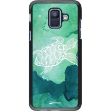 Coque Samsung Galaxy A6 - Turtle Aztec Watercolor