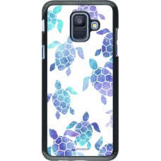 Coque Samsung Galaxy A6 - Turtles pattern watercolor