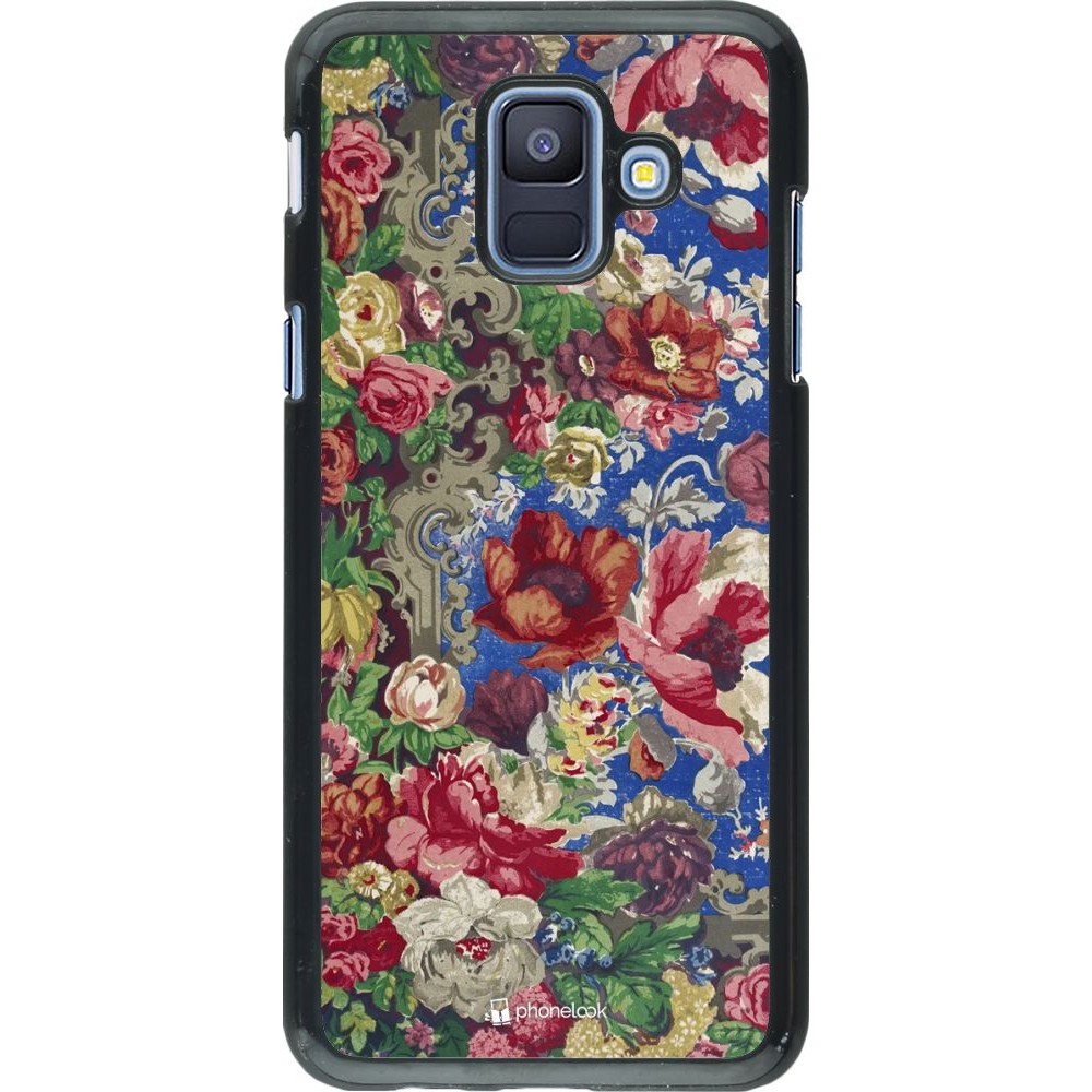 Coque Samsung Galaxy A6 - Vintage Art Flowers