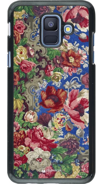 Coque Samsung Galaxy A6 - Vintage Art Flowers