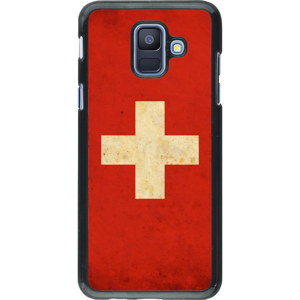 Hülle Samsung Galaxy A6 - Vintage Flag SWISS