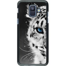 Hülle Samsung Galaxy A6 - White tiger blue eye