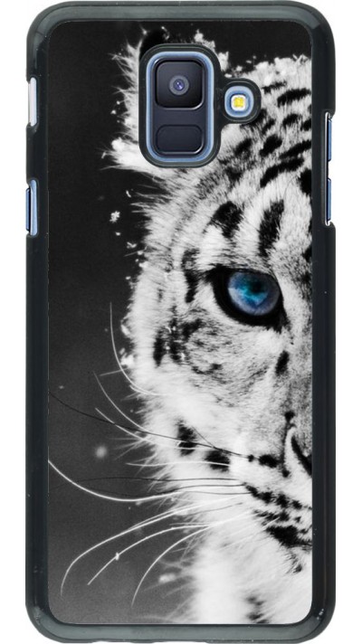 Coque Samsung Galaxy A6 - White tiger blue eye