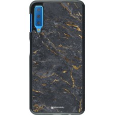 Coque Samsung Galaxy A7 - Grey Gold Marble