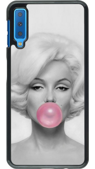 Coque Samsung Galaxy A7 - Marilyn Bubble