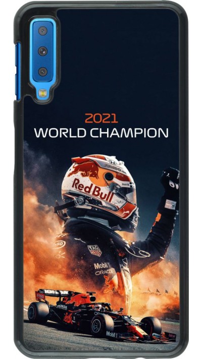 Coque Samsung Galaxy A7 - Max Verstappen 2021 World Champion