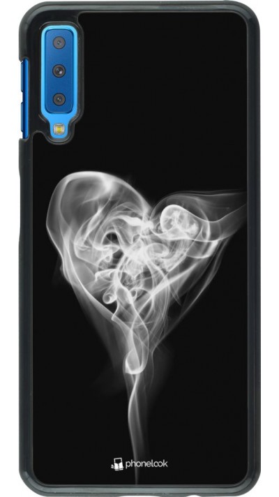 Hülle Samsung Galaxy A7 - Valentine 2022 Black Smoke