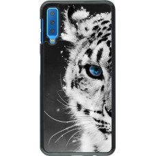 Coque Samsung Galaxy A7 - White tiger blue eye